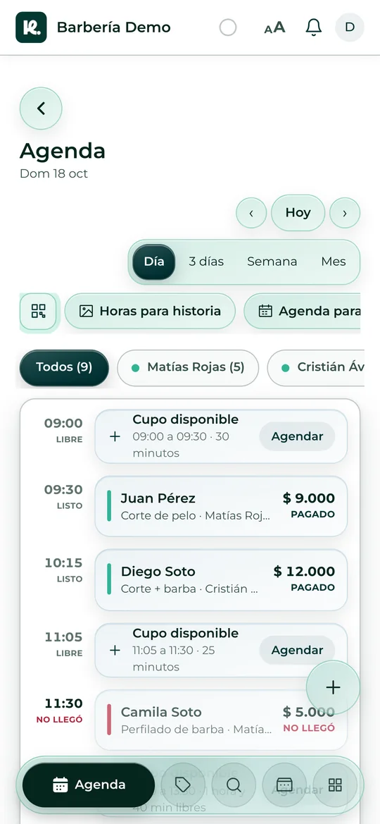 La agenda del día en Usekora